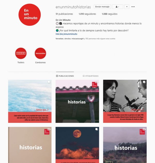 En un minuto, historias de 60 segundos